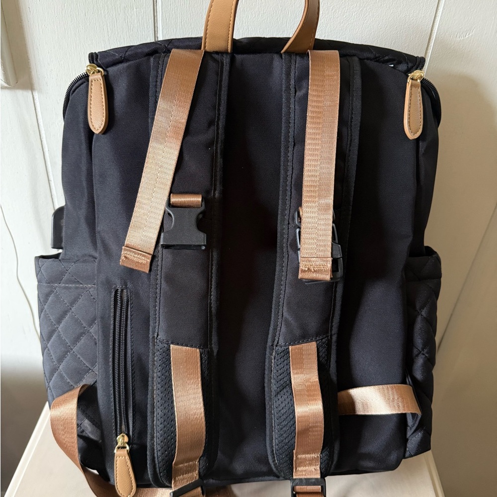 Upper Quilted Black Diaper Bag - Picture 4 of 5
